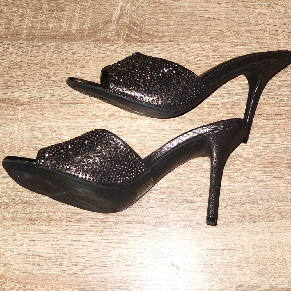 DKNY glitter heels. 7.